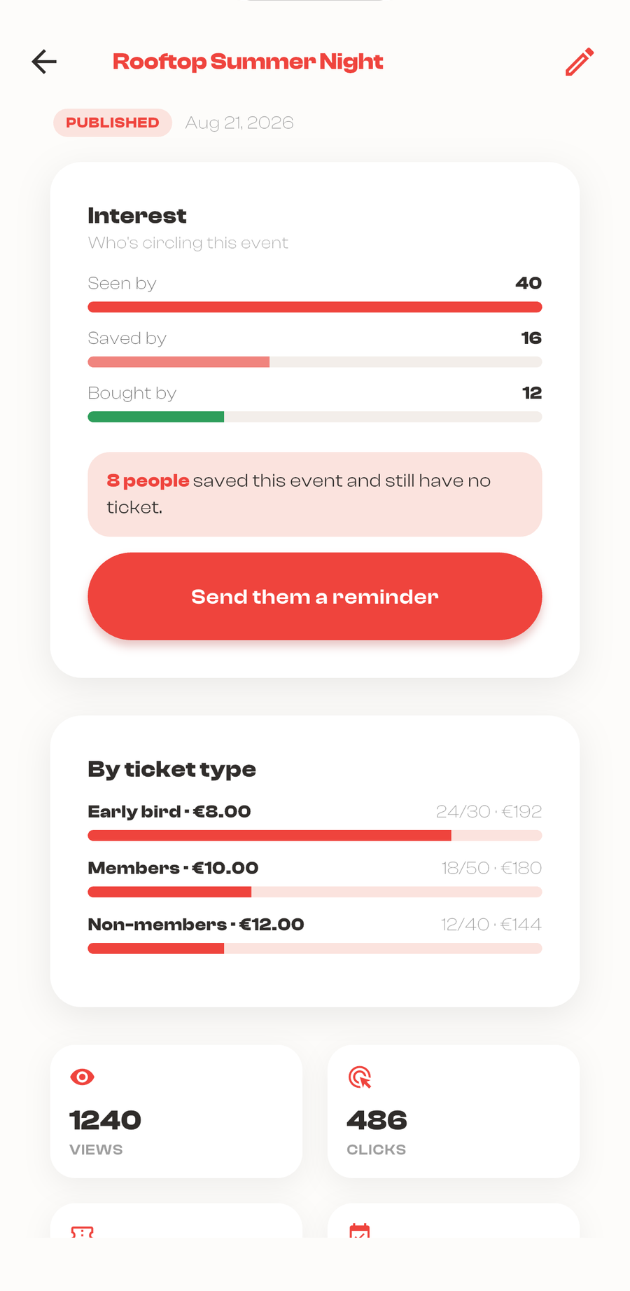 The UpTo app: event analytics and the interest funnel